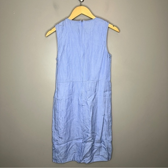Kate Spade Saturday Blue linens denim look sheath dress - Picture 8 of 9